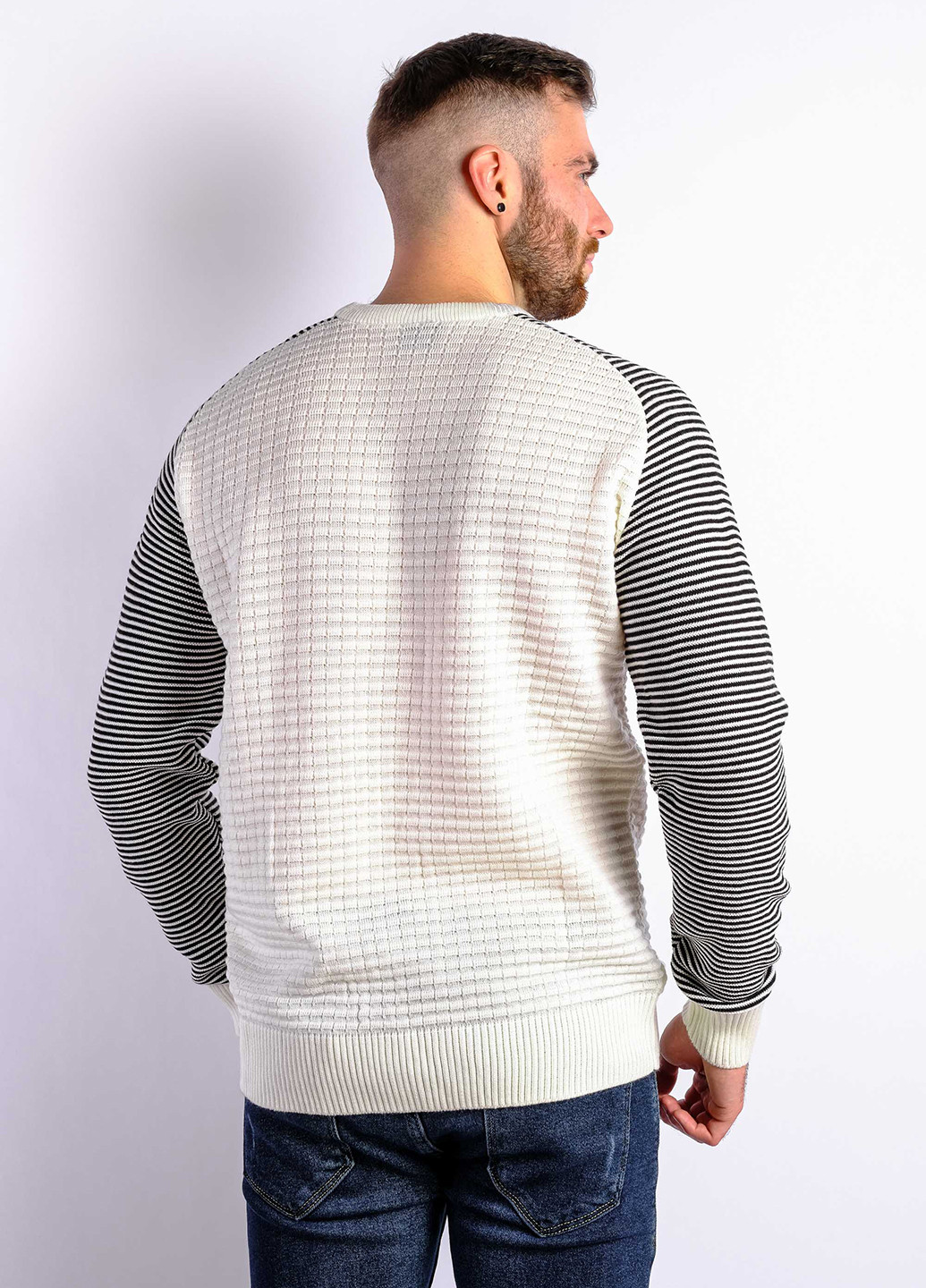 Черно-белый демисезонный джемпер джемпер Time of Style