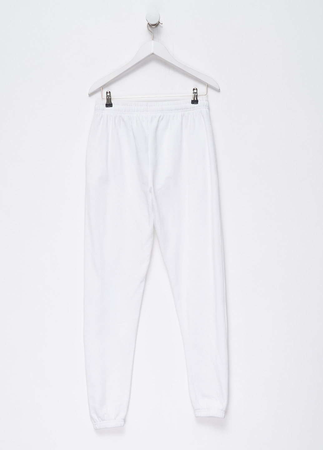 Белые спортивные, кэжуал демисезонные джоггеры брюки Boohoo