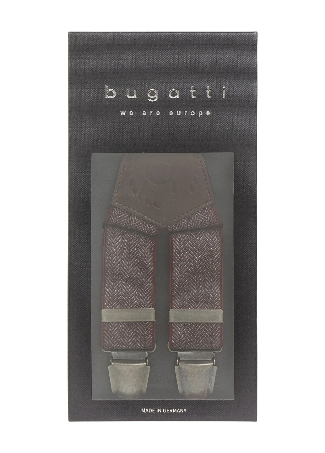 Чоловічі підтяжки Червоні Bugatti (253724150)