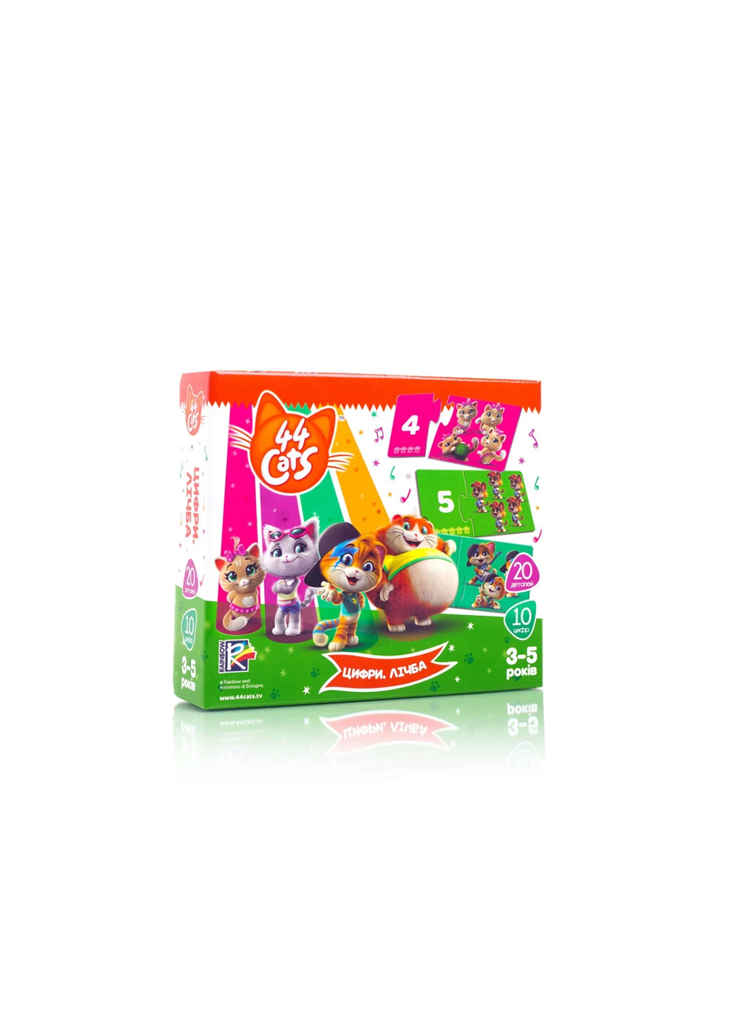 Гра настільна 44 Кота Цифри Рахунок Vladi toys VT5202-15 (255260021)
