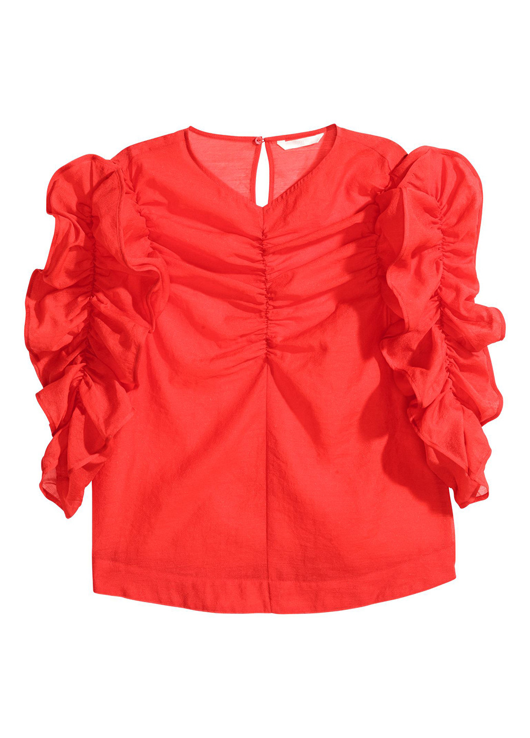 Красная летняя блуза H&M