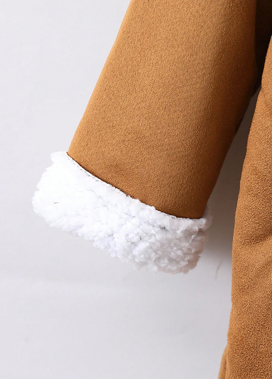 Светло-коричневое демисезонное Пальто однобортное SHEIN