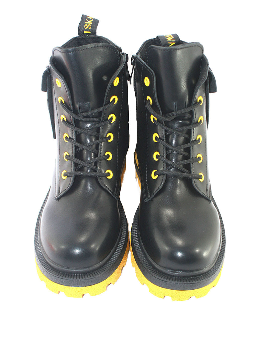 Осенние ботинки тимберленды No Brand на тракторной подошве, со шнуровкой из искусственной кожи