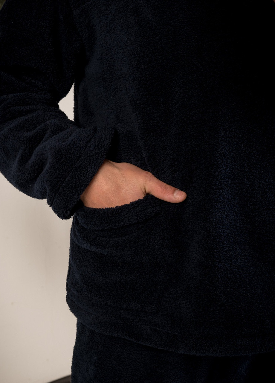 Чоловіча махрова піжама з каптуром та кишенями V.O.G. (256015161)