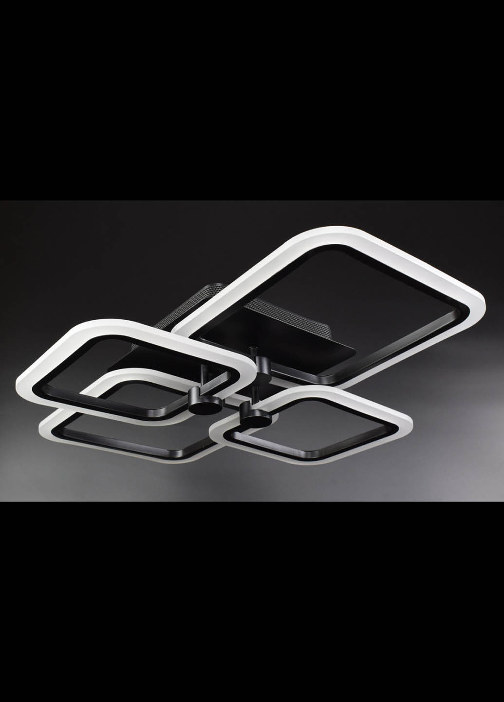 Люстра потолочная LED с пультом A2503/2+2-bk Черный 10х50х60 см. Handmade (234537556)