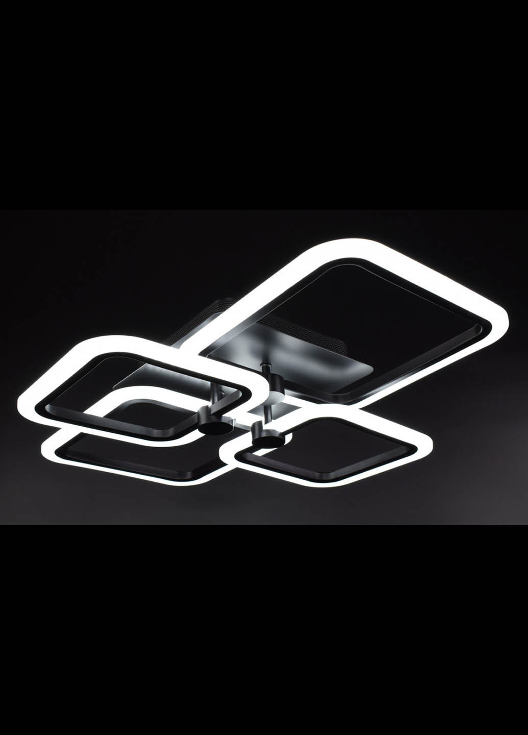 Люстра потолочная LED с пультом A2503/2+2-bk Черный 10х50х60 см. Handmade (234537556)