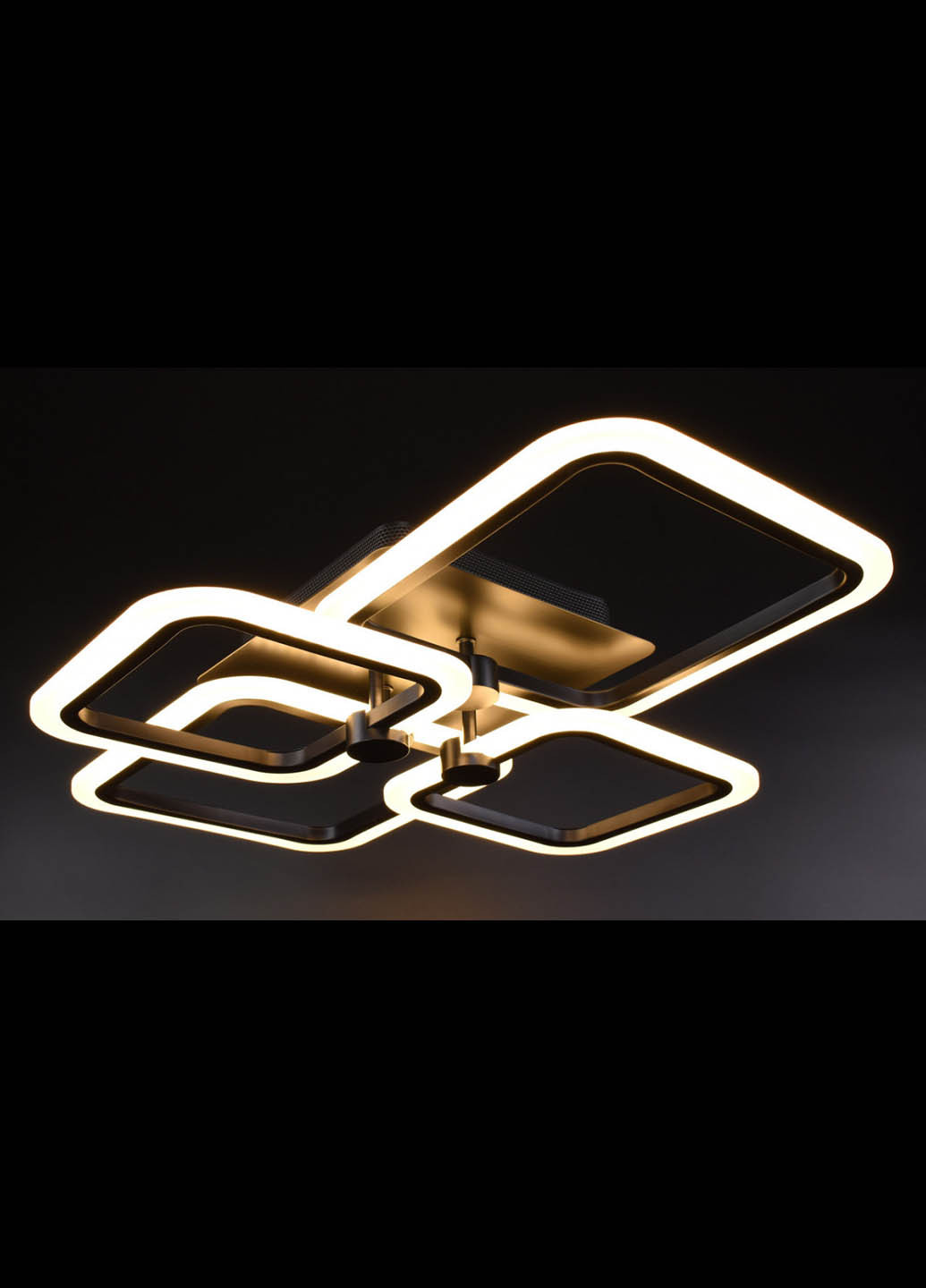 Люстра потолочная LED с пультом A2503/2+2-bk Черный 10х50х60 см. Handmade (234537556)