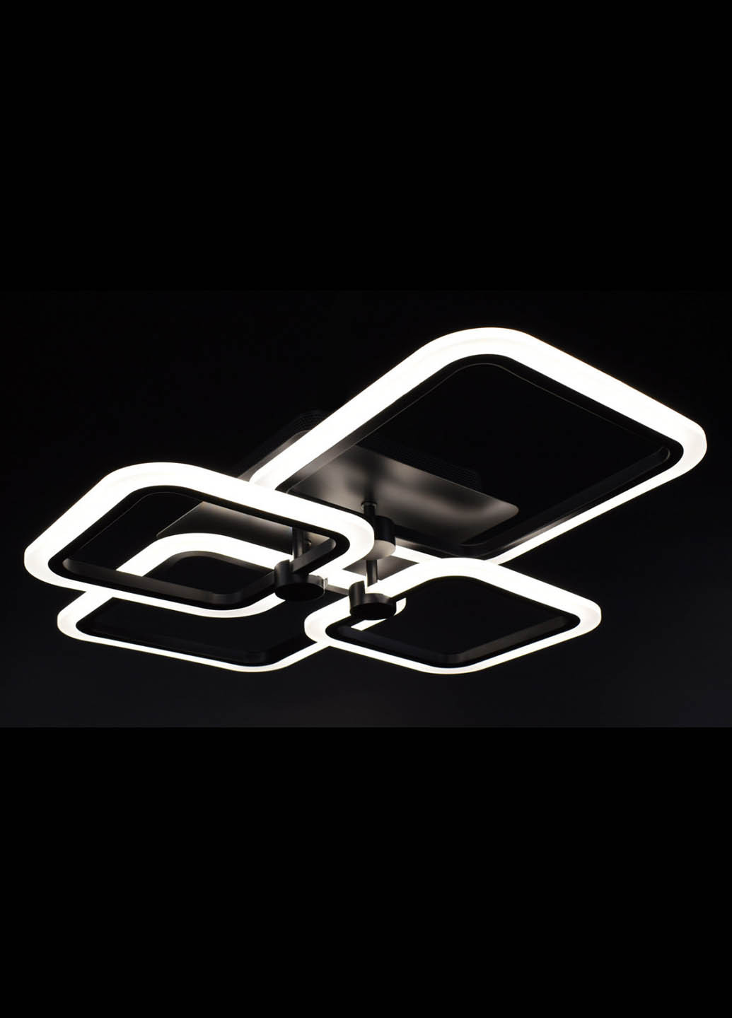 Люстра потолочная LED с пультом A2503/2+2-bk Черный 10х50х60 см. Handmade (234537556)