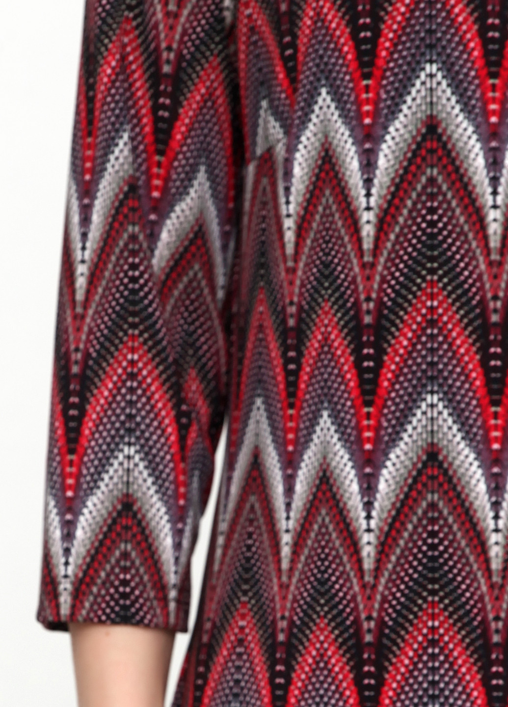 Бордовое кэжуал платье ISAY с абстрактным узором