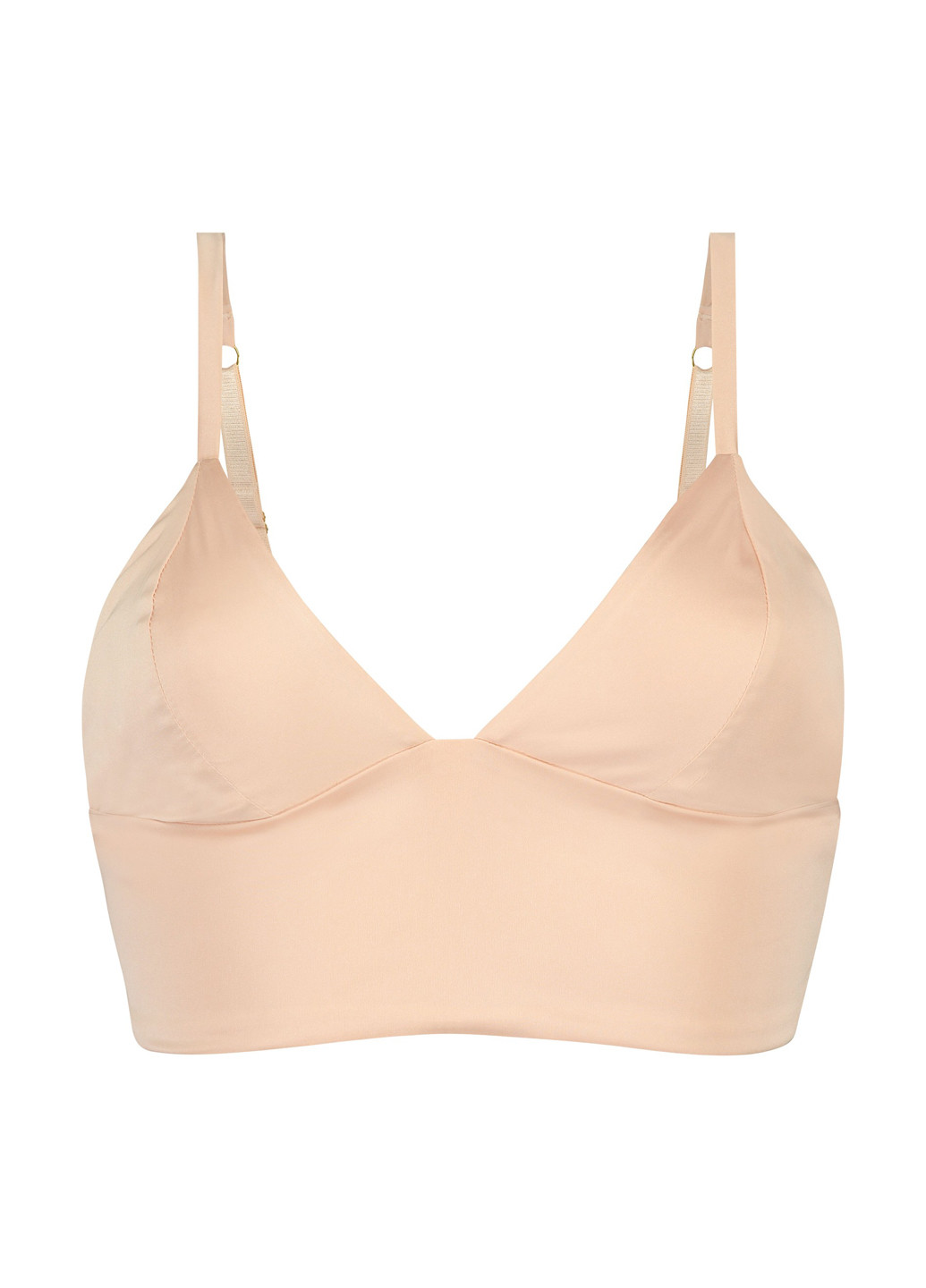 Бежевый бюстгальтер Hunkemoller без косточек полиэстер