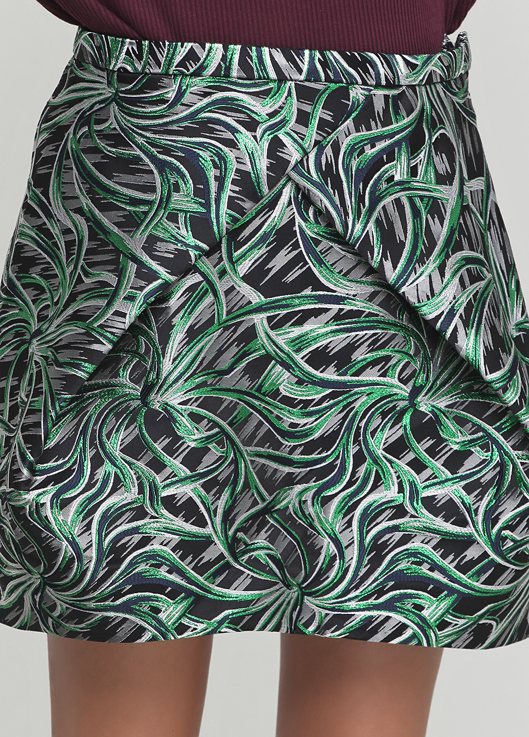 Зеленая кэжуал с абстрактным узором юбка & Other Stories колокол