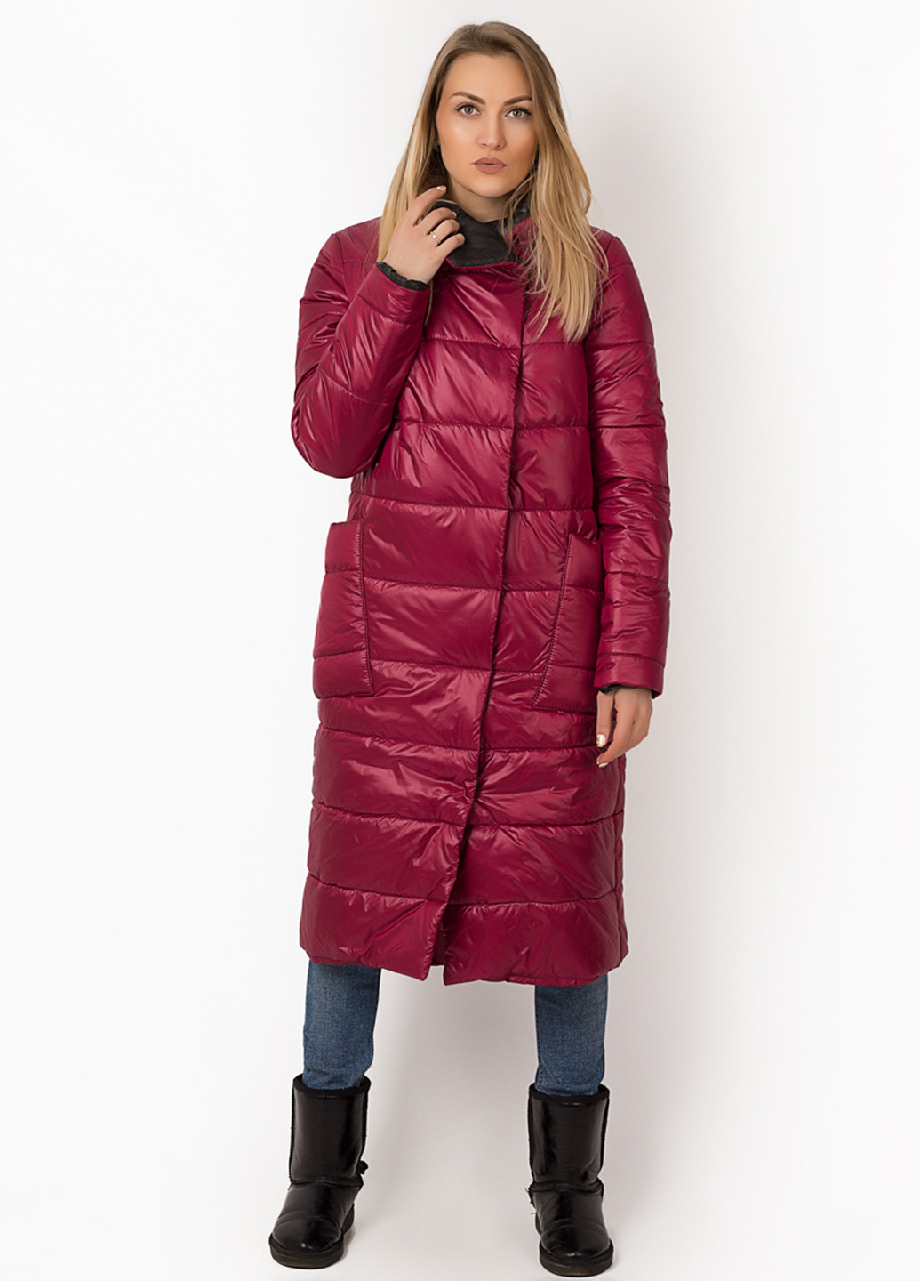Бордовая зимняя куртка Lilove
