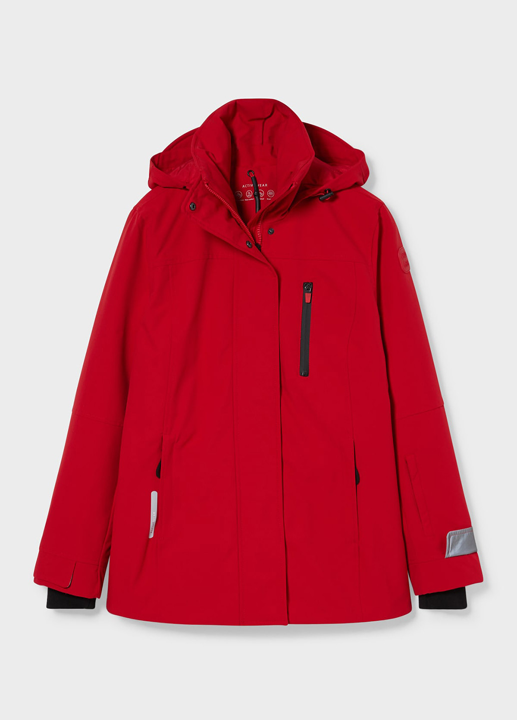 Красная зимняя куртка C&A
