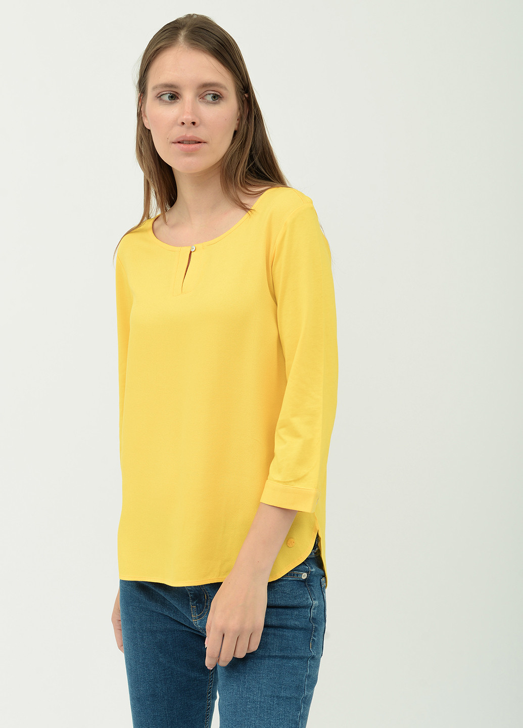 Желтая демисезонная блуза Tom Tailor