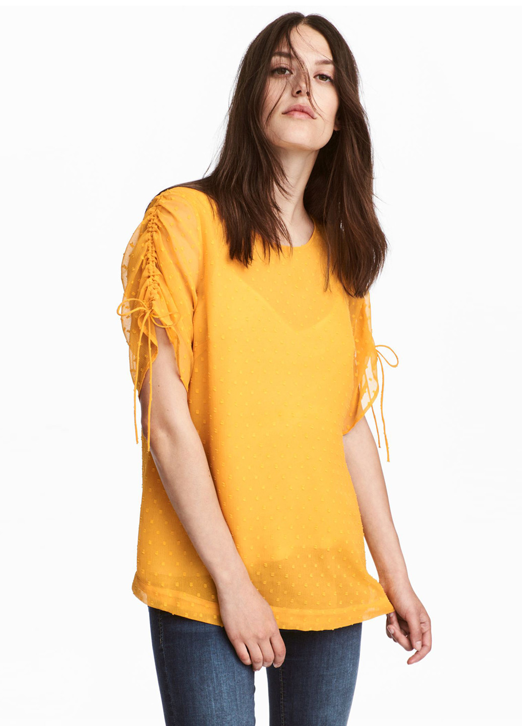 Жёлтая блуза для беременных H&M