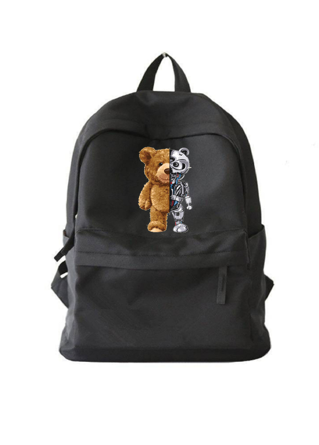 Рюкзак міський чорний ведмідь робот No Brand (255665955)