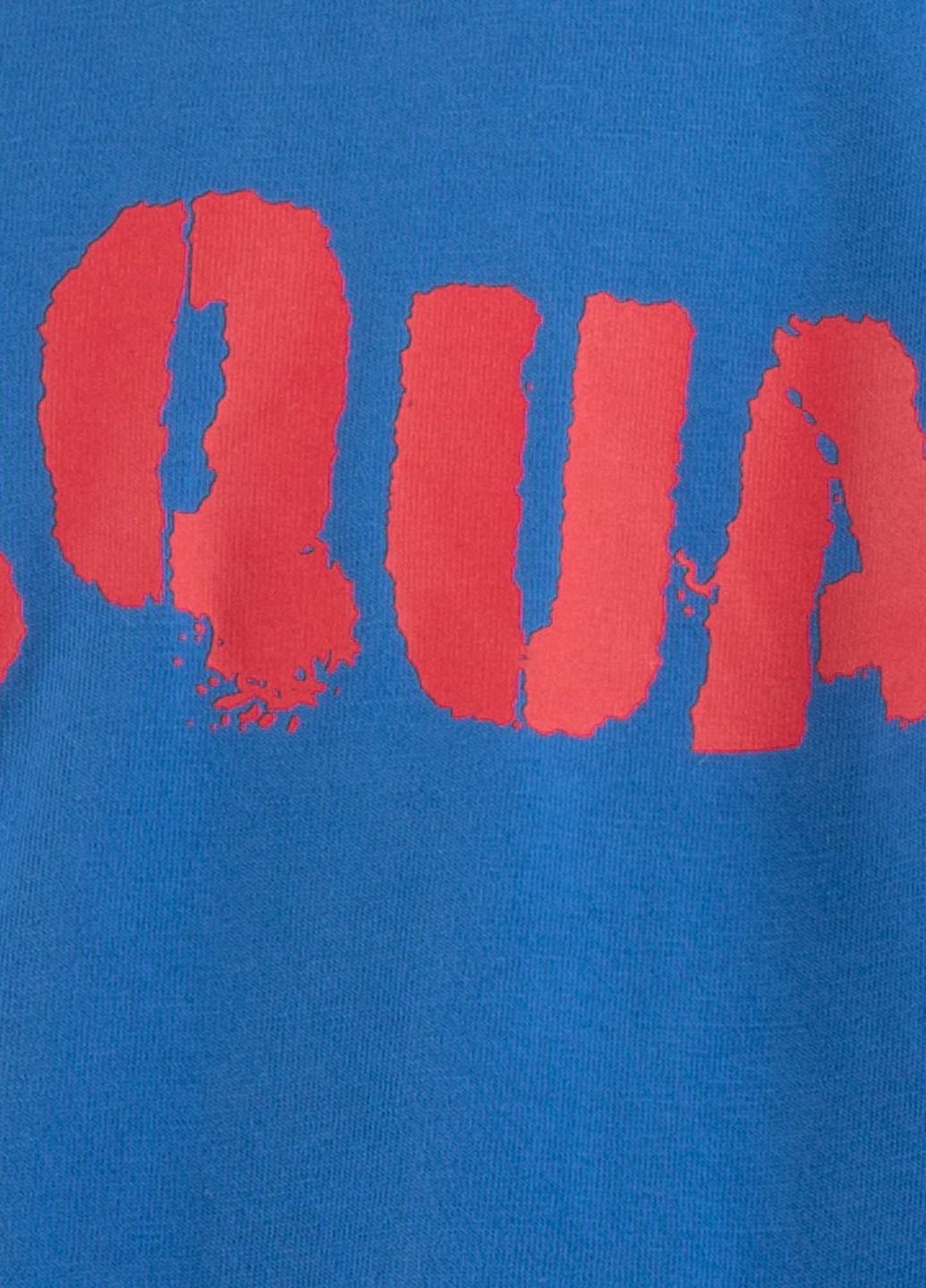 Синяя коралловая футболка с логотипом Dsquared2