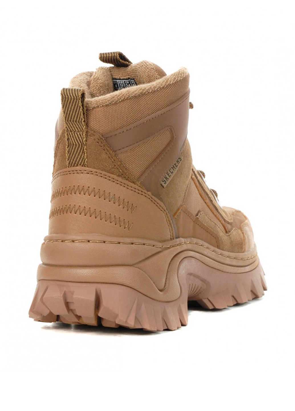 Зимние ботинки Skechers с логотипом из искусственной кожи, из натуральной замши, тканевые