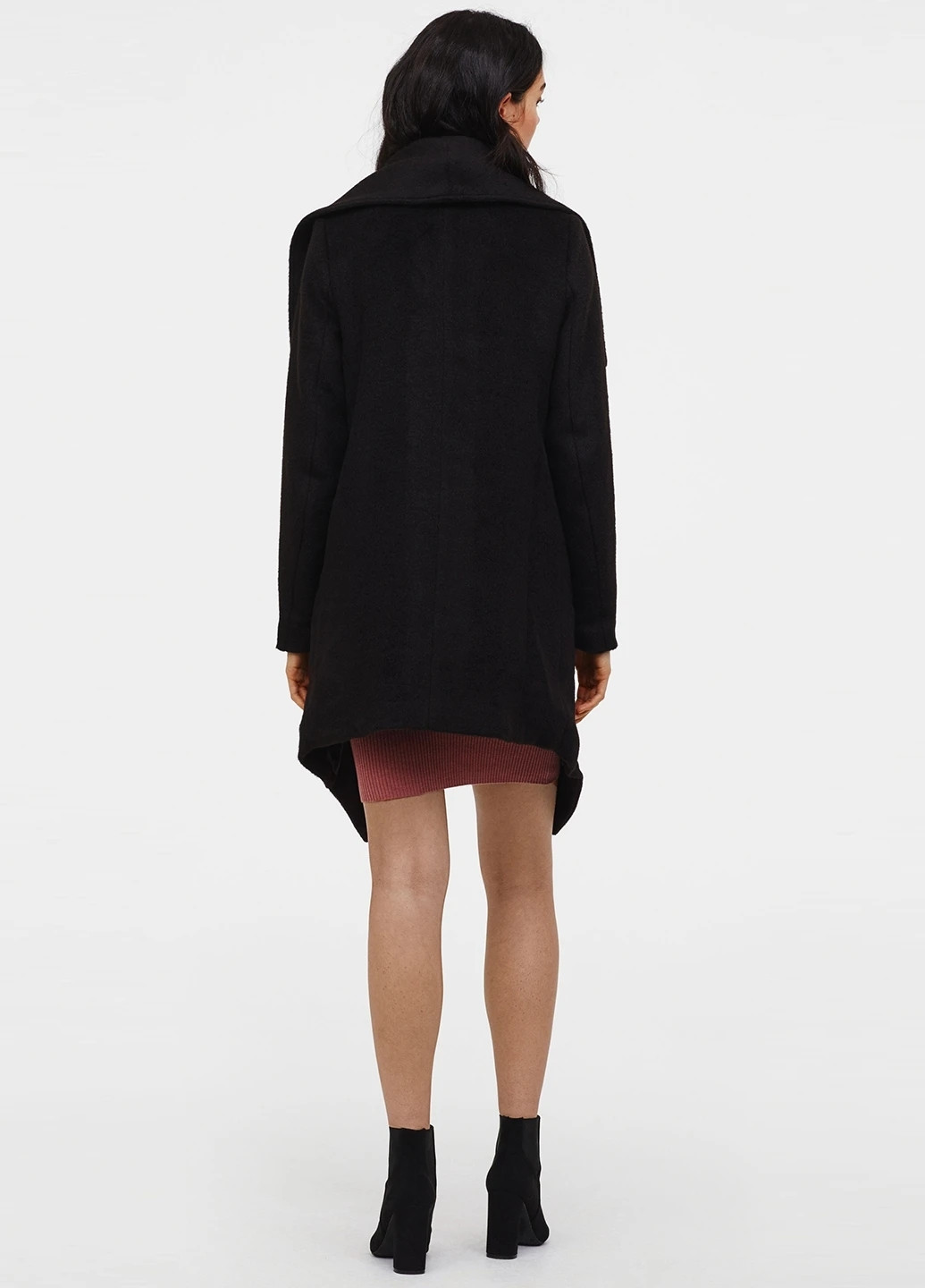 Чорне демісезонне Пальто однобортне H&M
