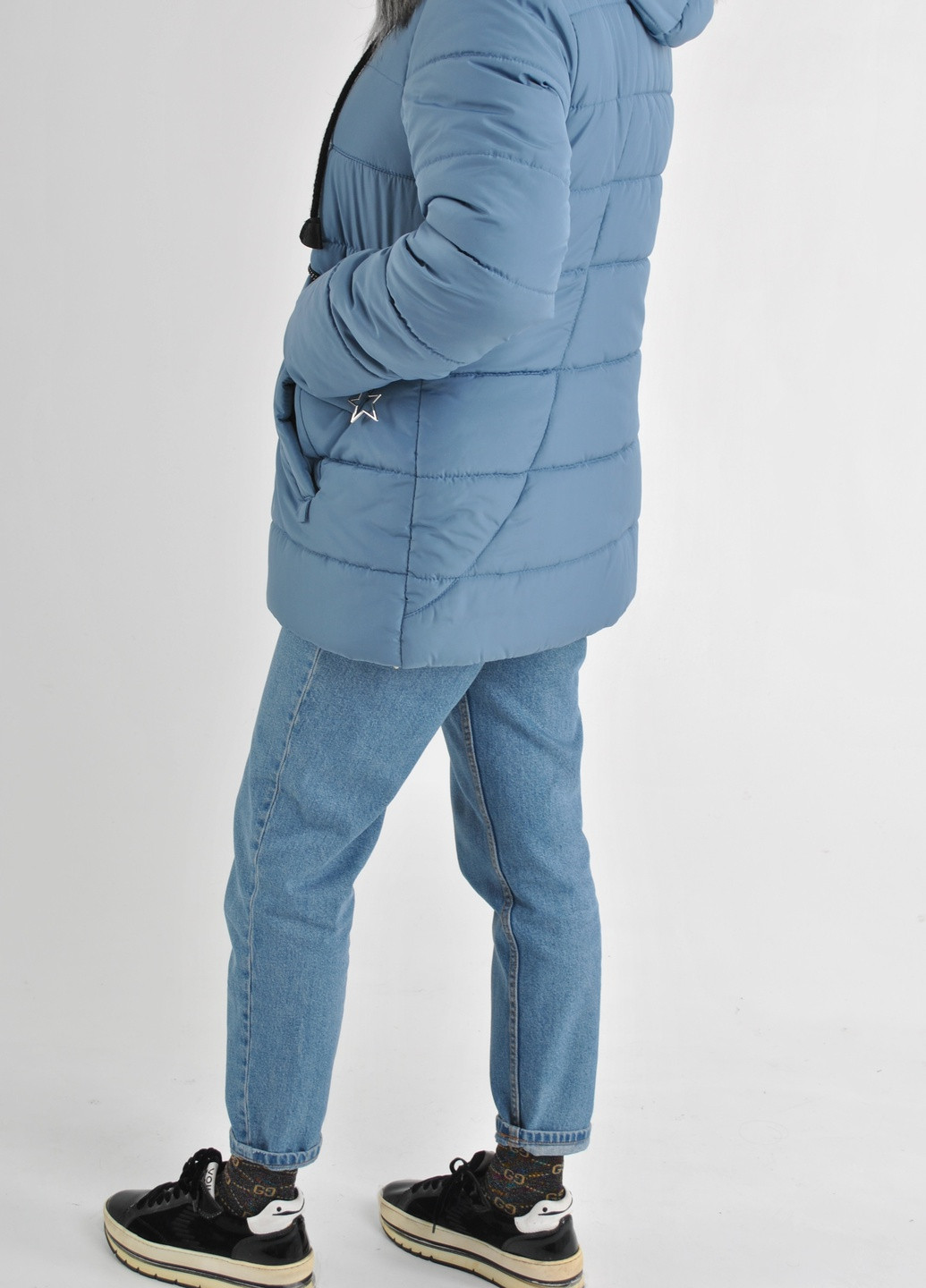 Синяя зимняя зимняя куртка Fashion Club