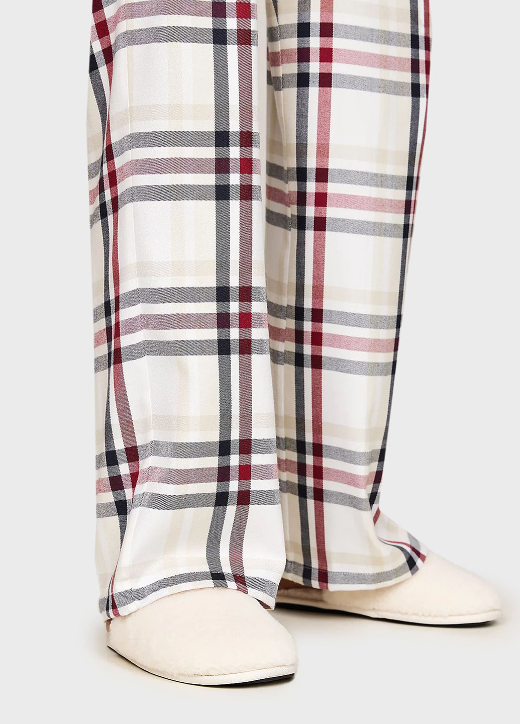 Комбинированная всесезон комплект (пижама (рубашка, брюки), тапочки) рубашка + брюки Tommy Hilfiger