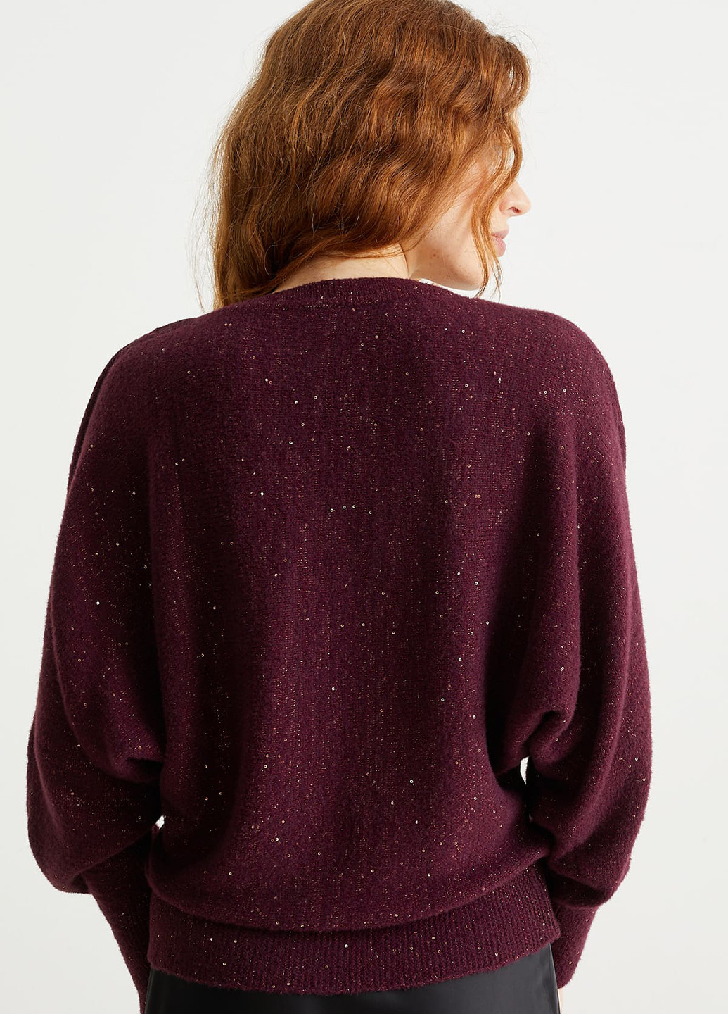 Бордовый демисезонный пуловер пуловер C&A