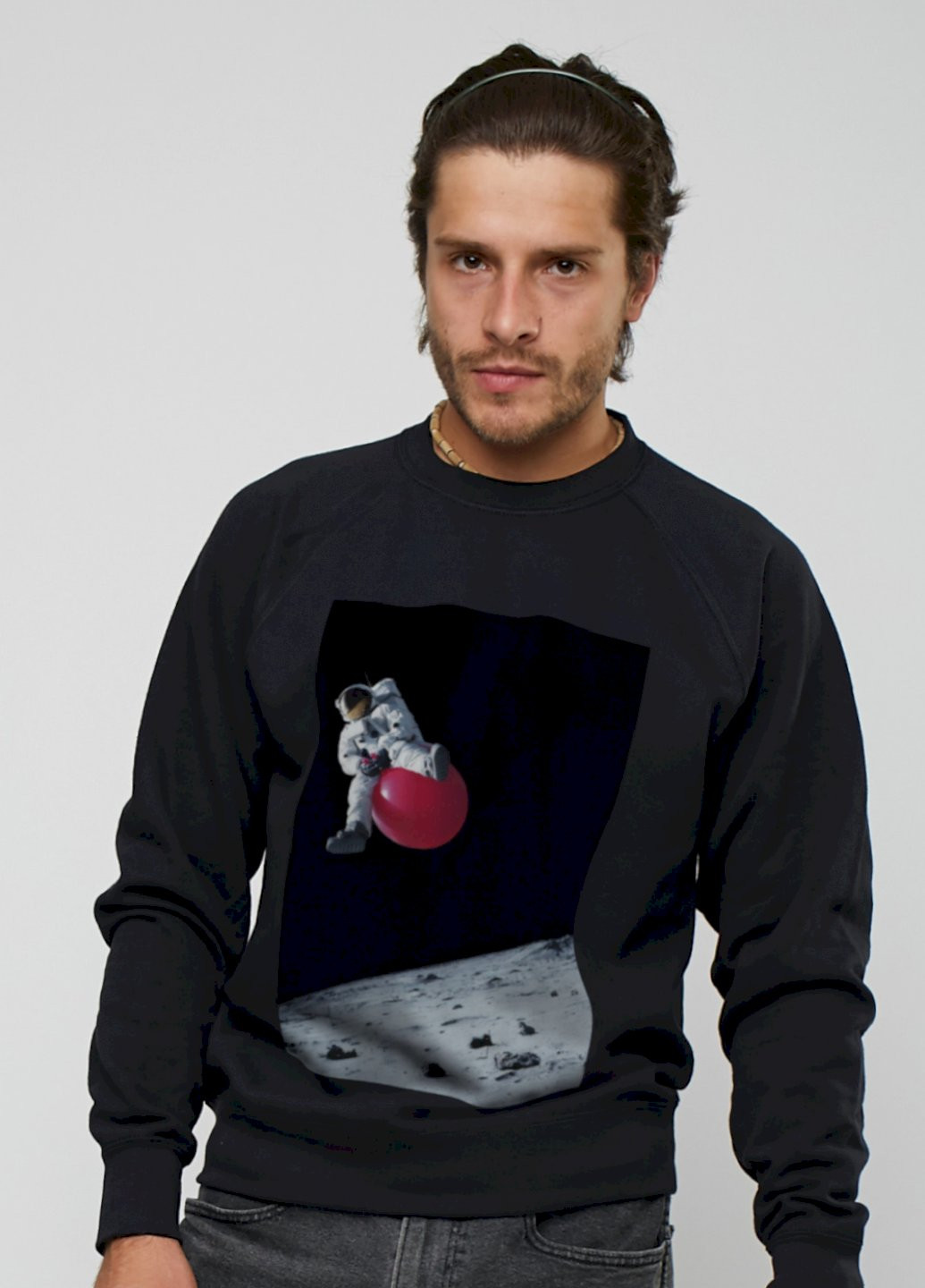 Черный свитшот мужской YAPPI (198688842)