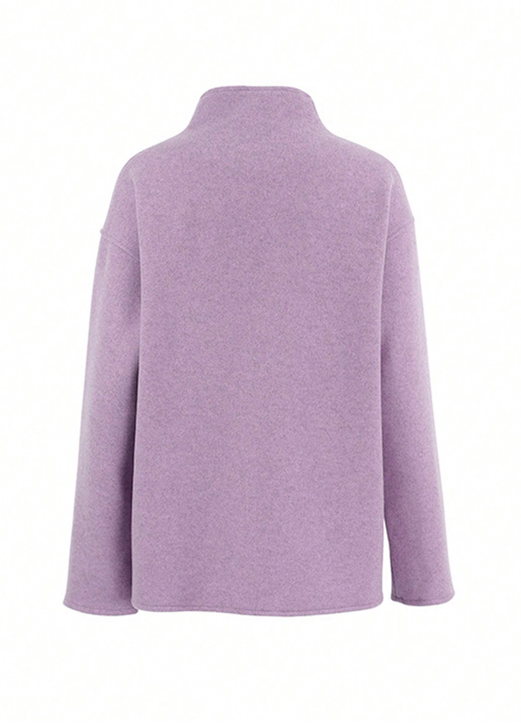 Лілове демісезонне Пальто двобортне SHEIN