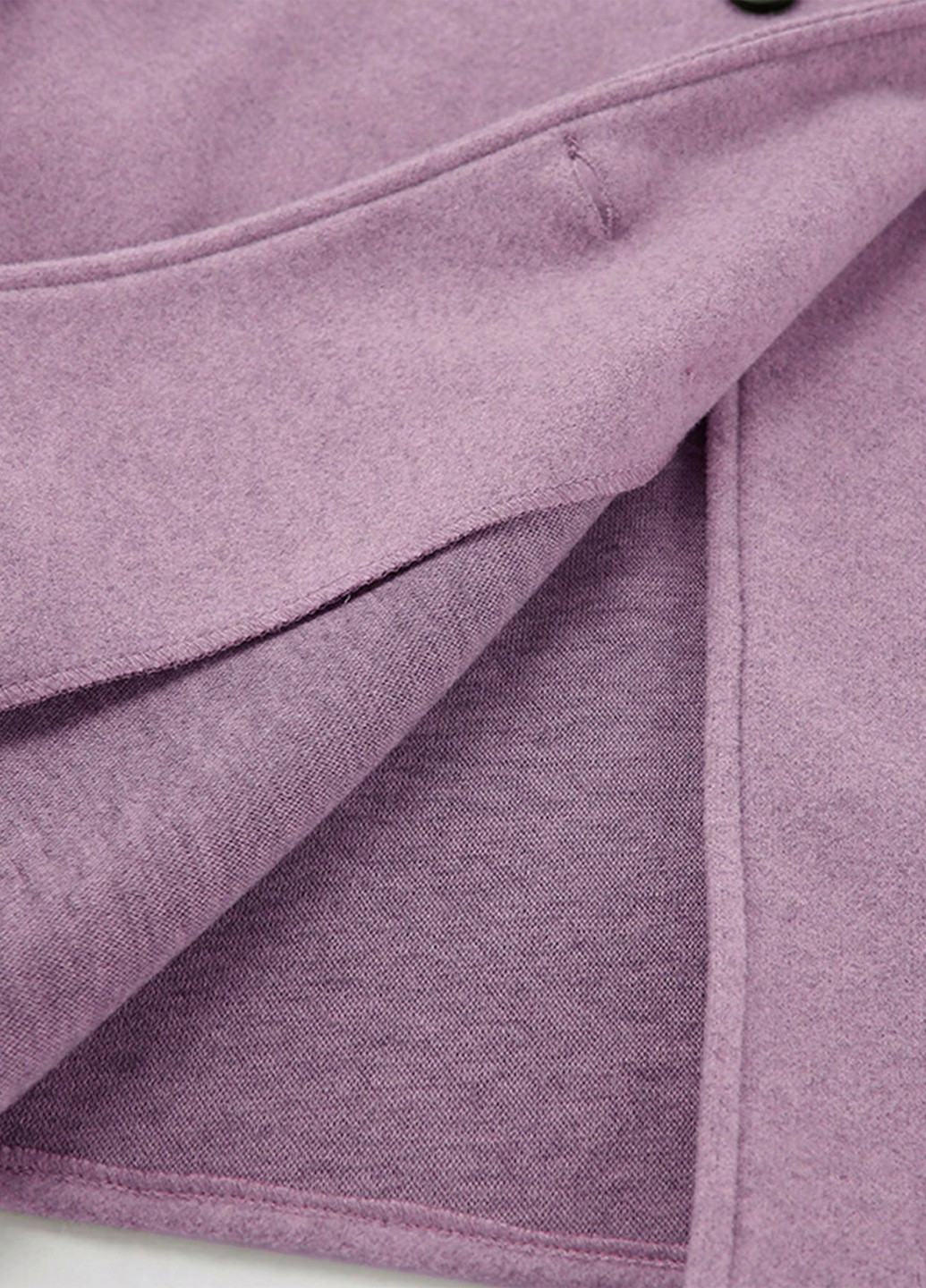 Лілове демісезонне Пальто двобортне SHEIN