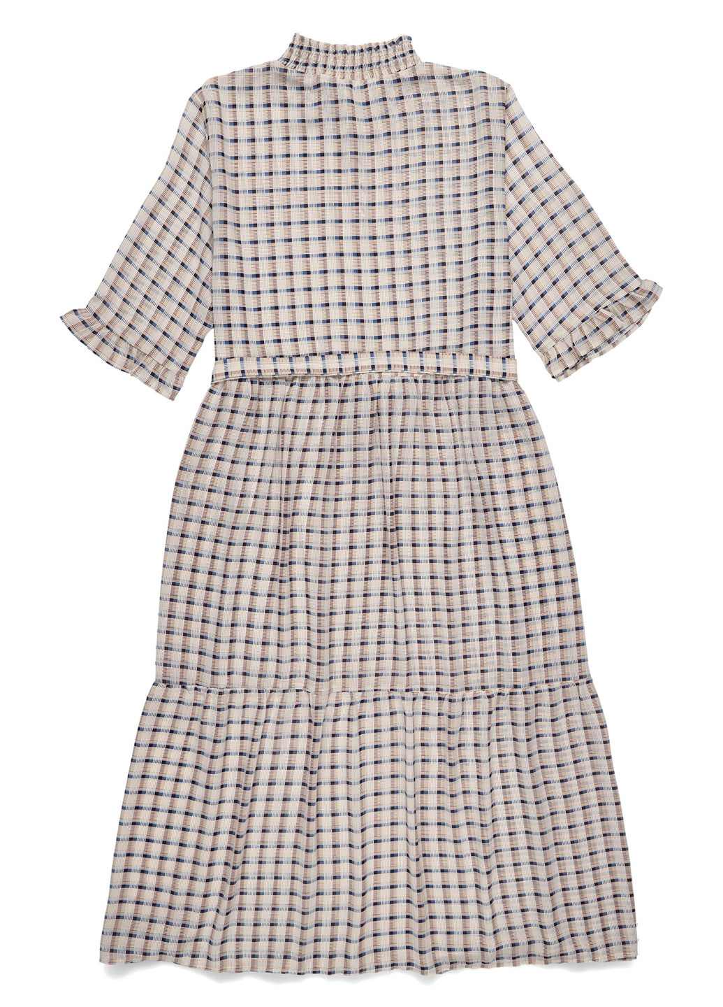 Бежевое кэжуал платье Love Copenhagen в клетку