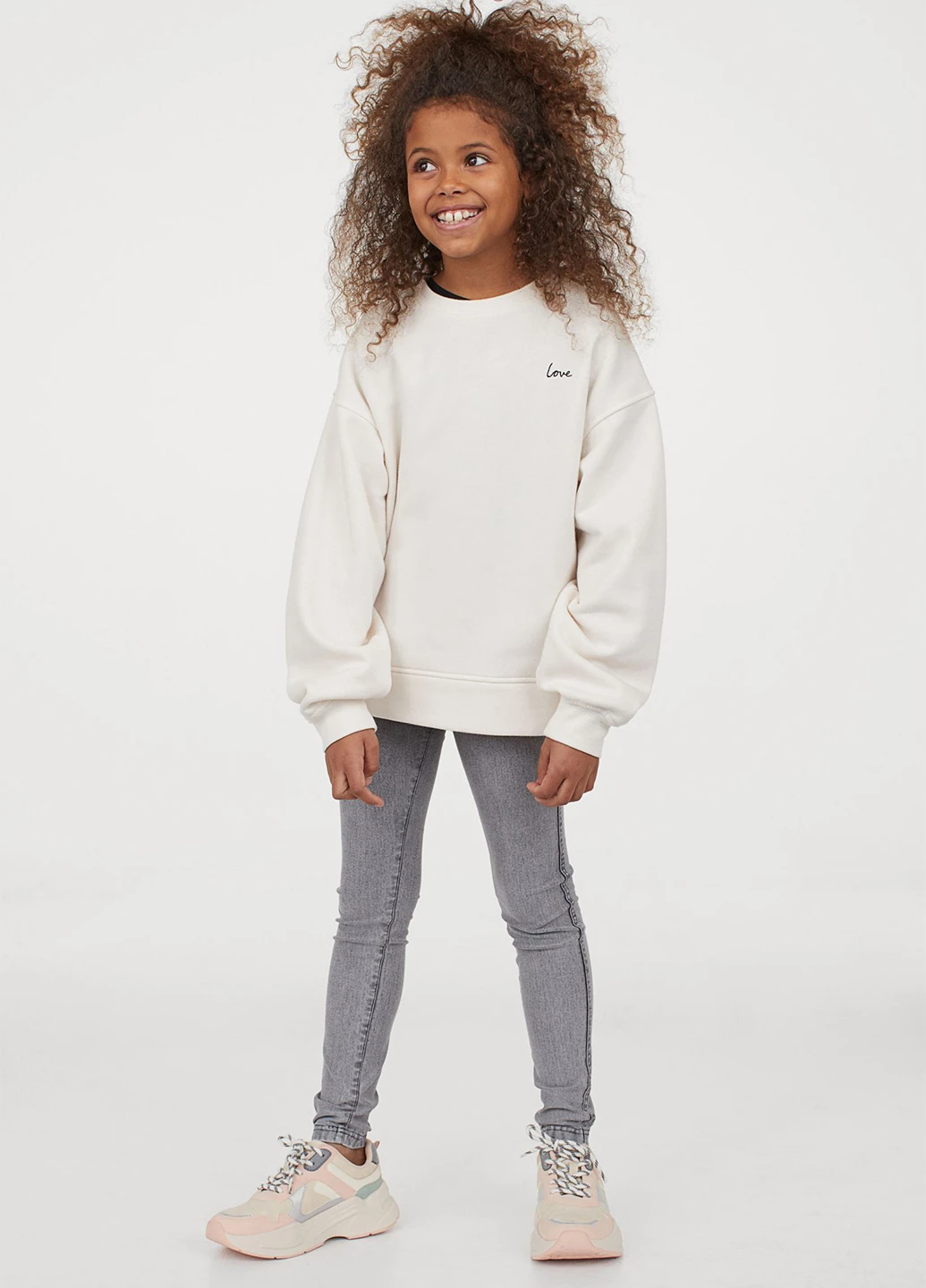 Светло-синие демисезонные леггинсы H&M