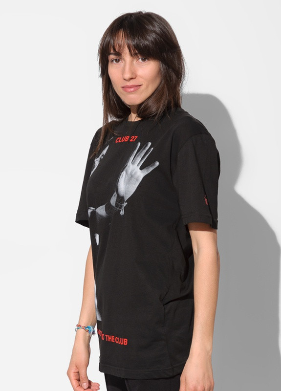 Черная всесезон футболка женская Damien D28-XS