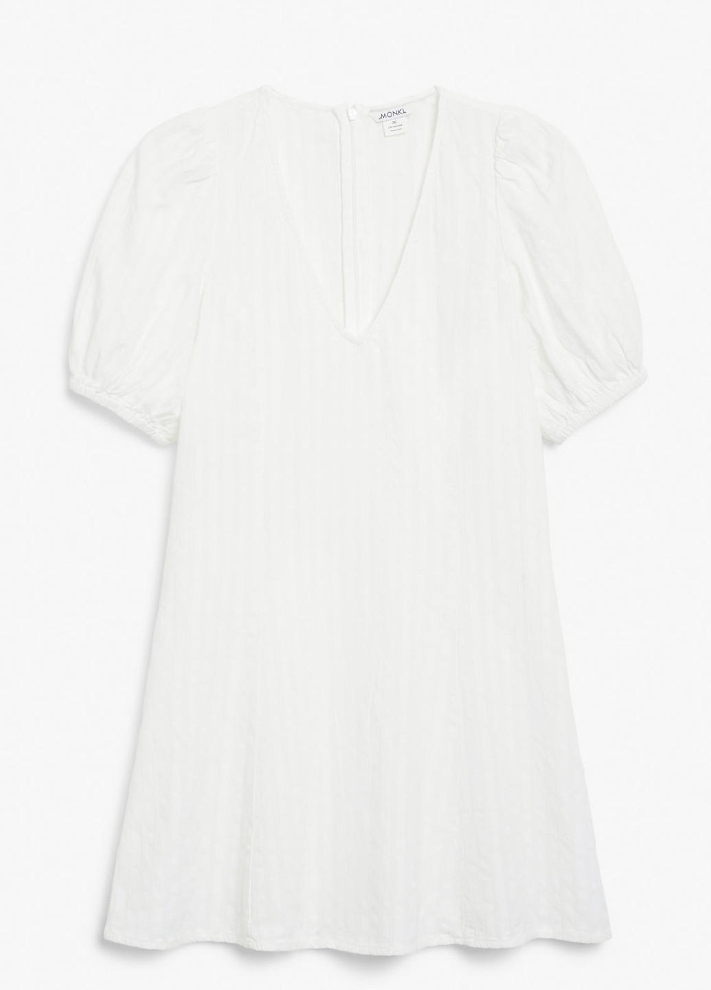 Белое кэжуал платье а-силуэт Monki однотонное