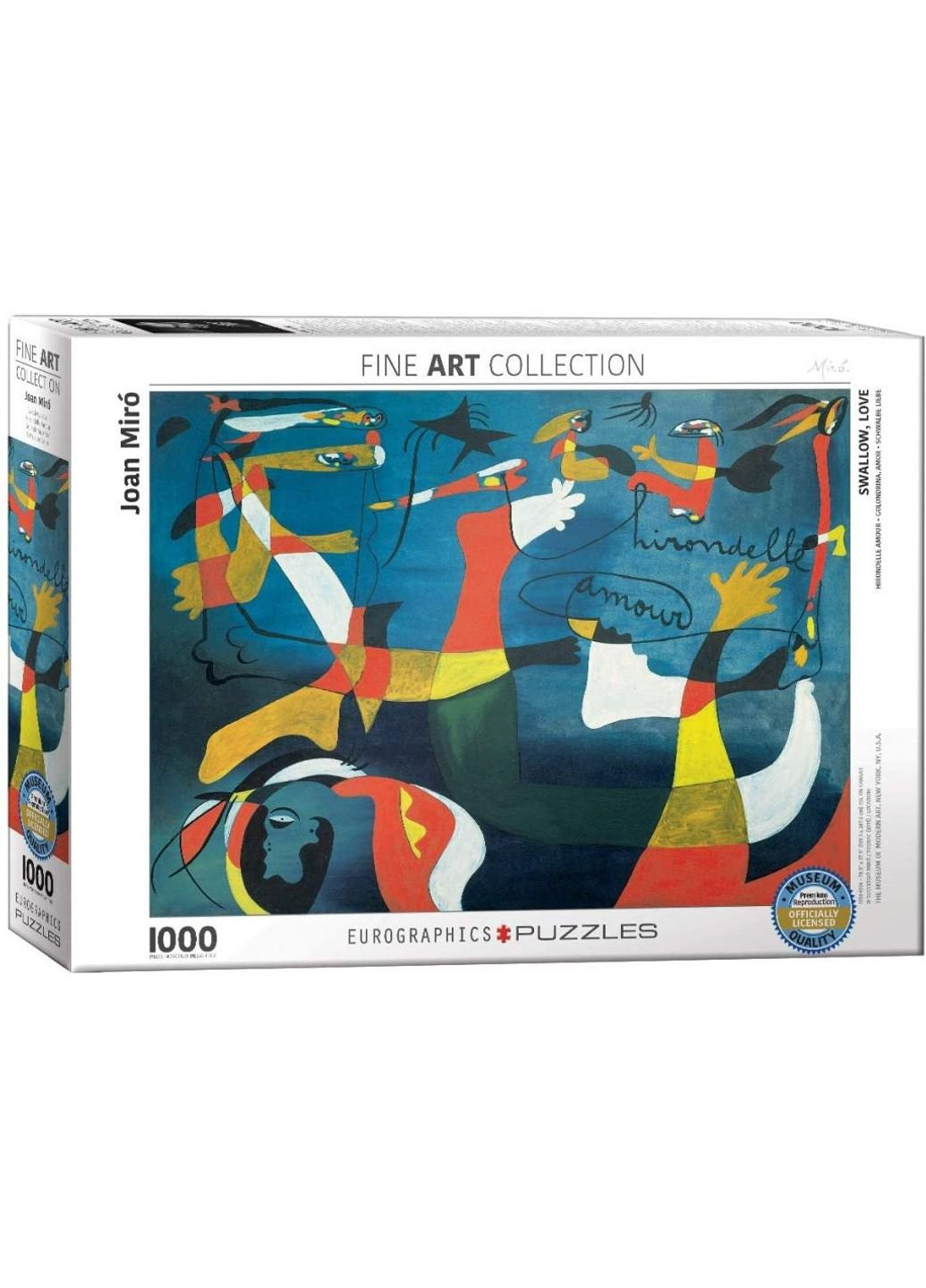 Пазл Ласточка любви. Жоан Миро, 1000 элементов (6000-0859) Eurographics (249984628)