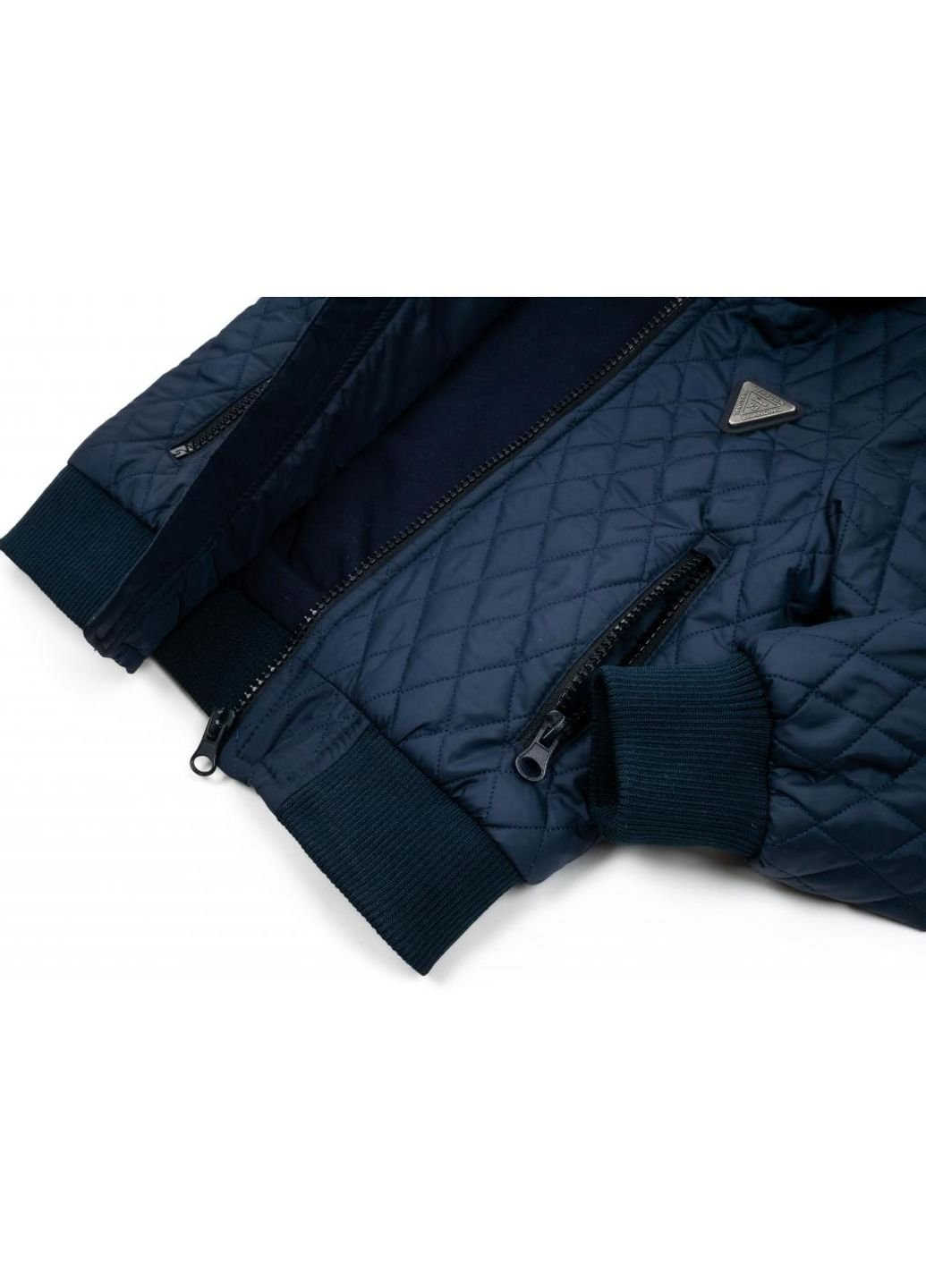 Темно-синяя демисезонная куртка стеганая (3439-92b-blue) Verscon