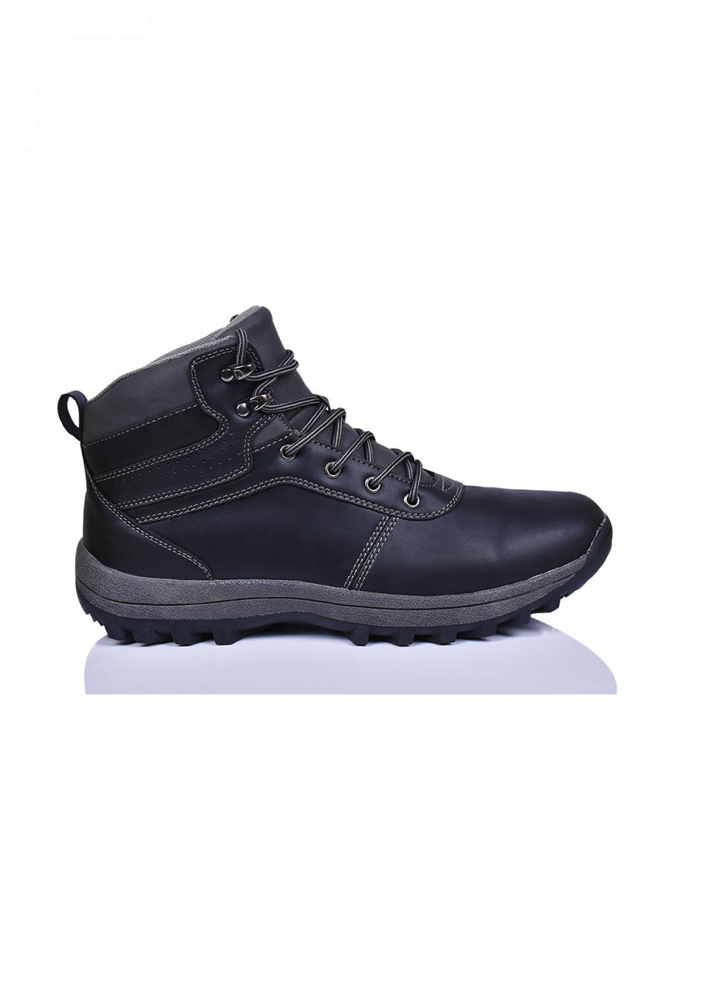 Черные зимние ботинки мужские 2859 No Brand