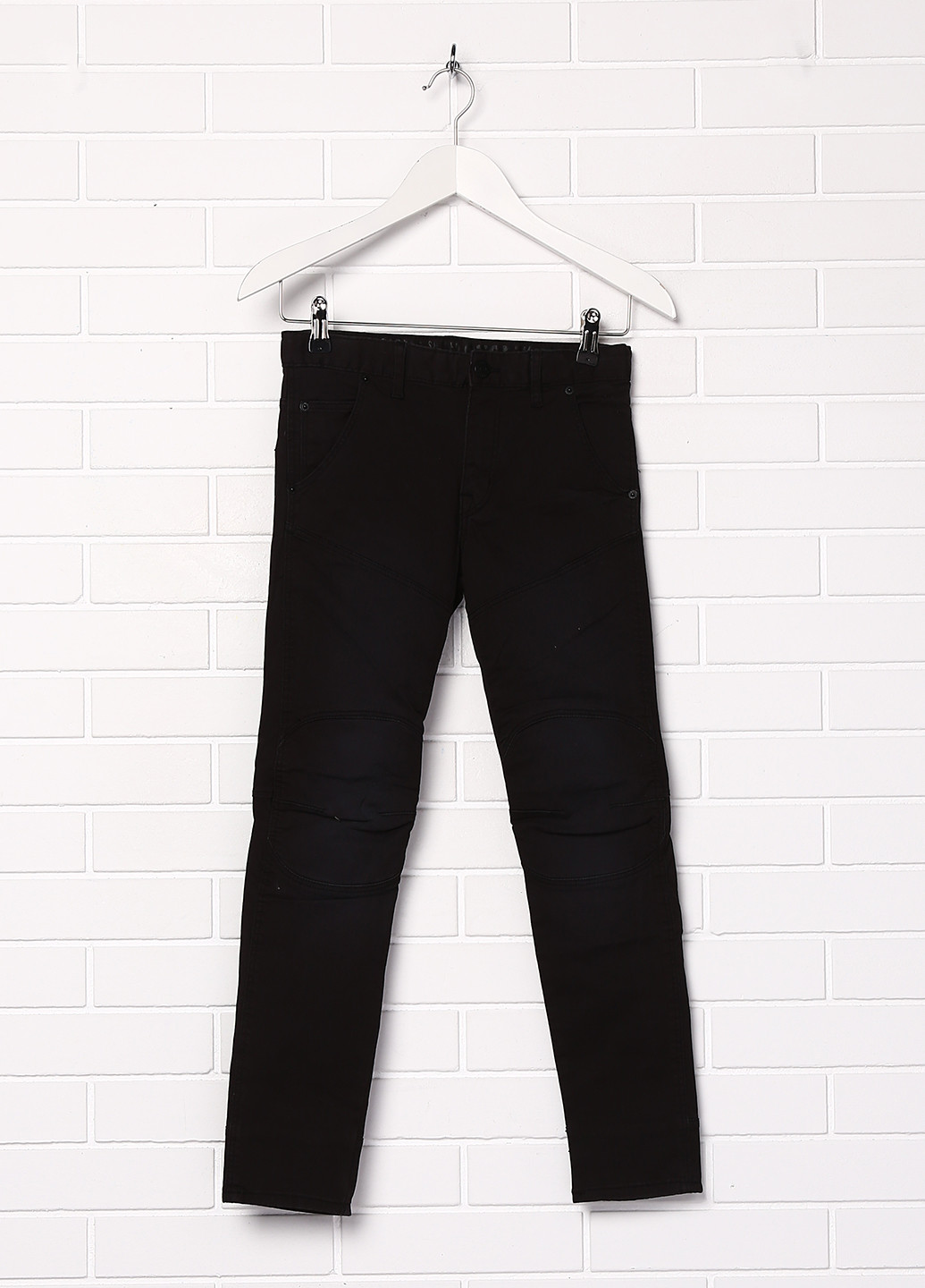 Черные демисезонные с высокой талией джинсы H&M
