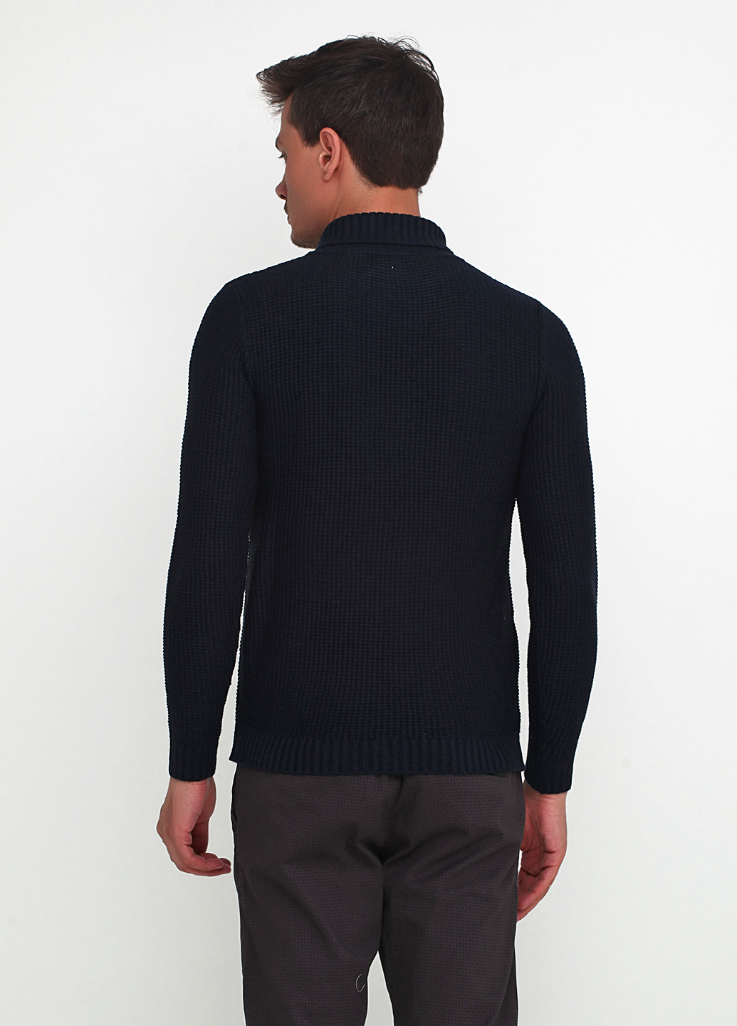 Темно-синий зимний свитер джемпер Calliope