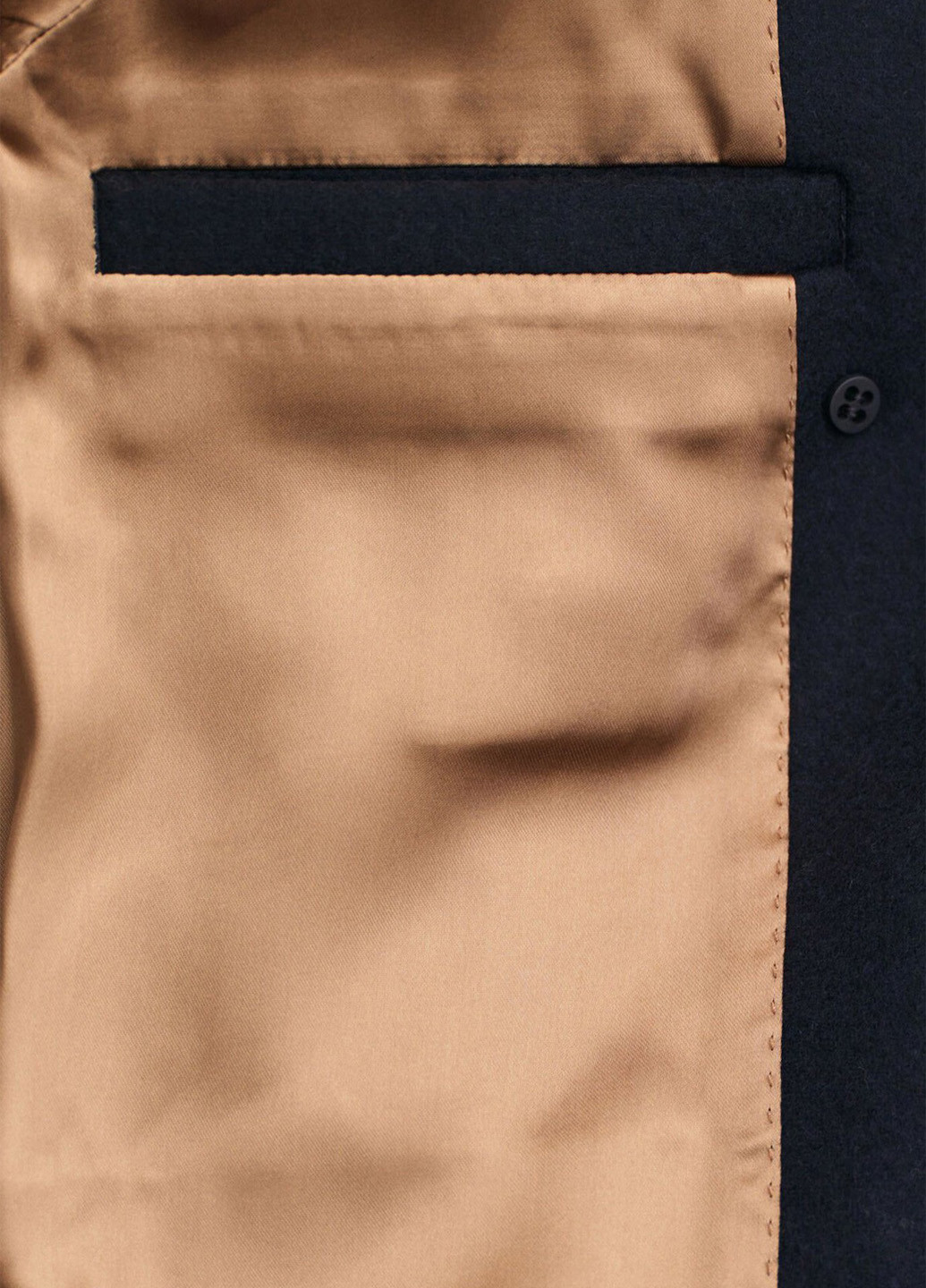 Синее демисезонное Пальто двубортное Gant