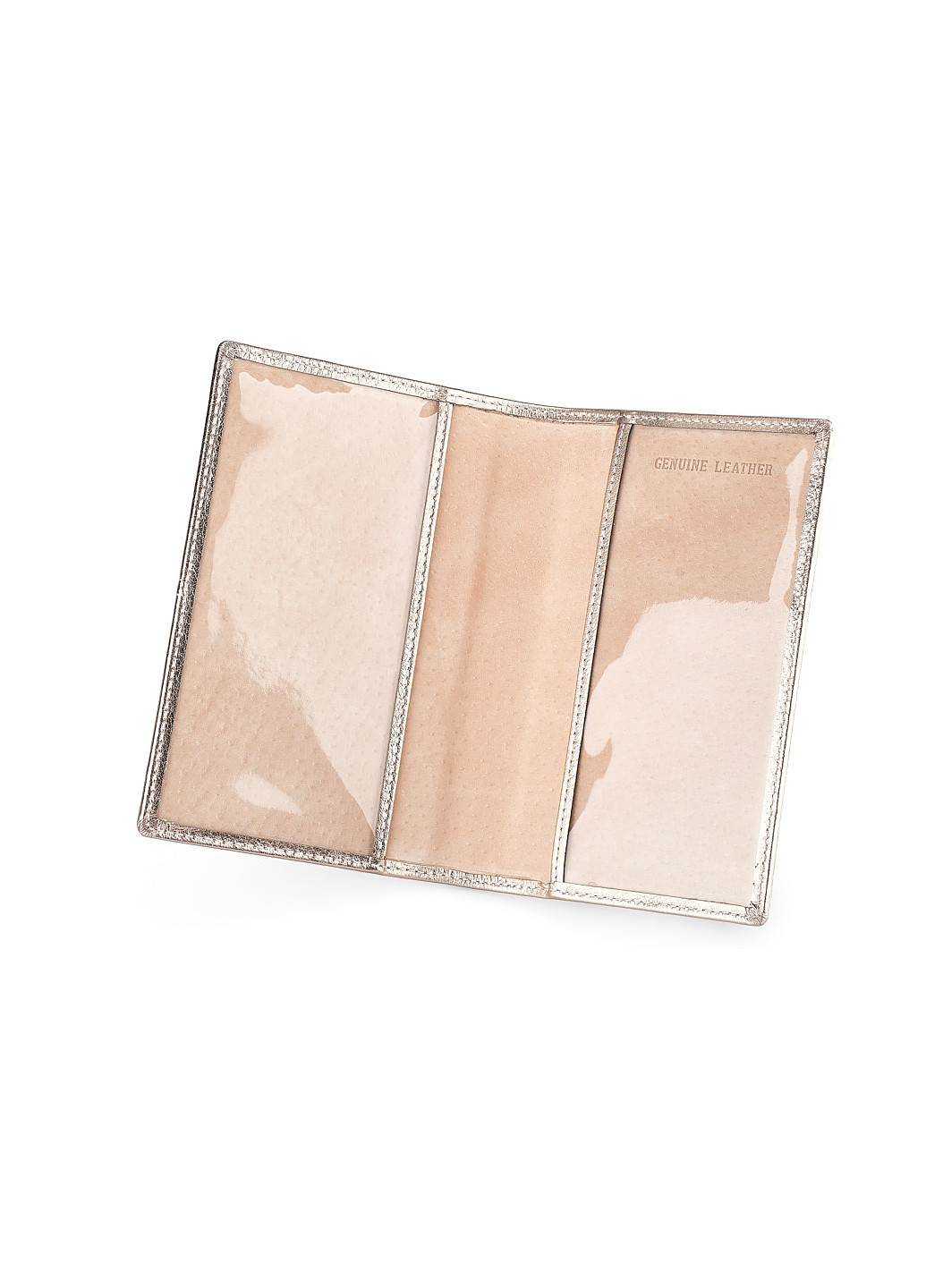 Жіноча обкладинка для паспорта з натуральної шкіри золотиста Moro & Jenny (240451607)