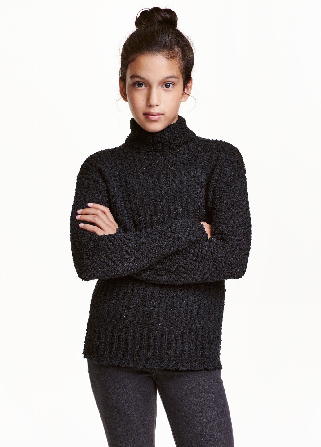 Чорний демісезонний светр H&M