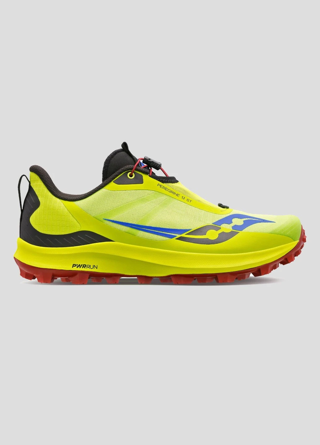 Желтые всесезонные лимонные текстильные беговые кроссовки peregrine 12 st Saucony