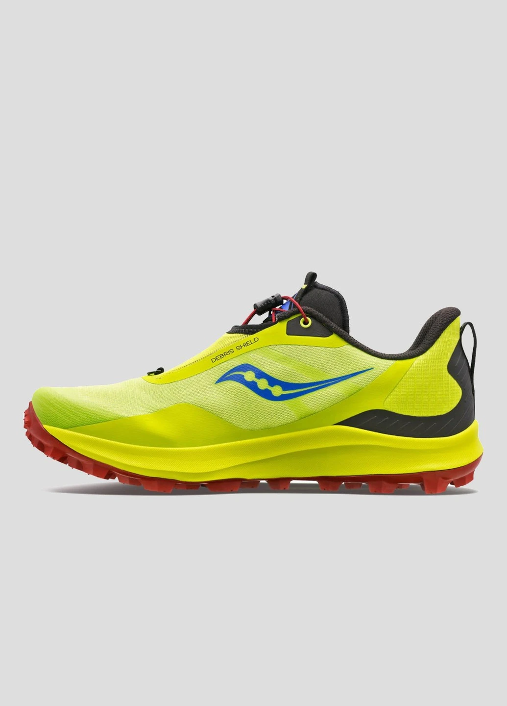 Желтые всесезонные лимонные текстильные беговые кроссовки peregrine 12 st Saucony