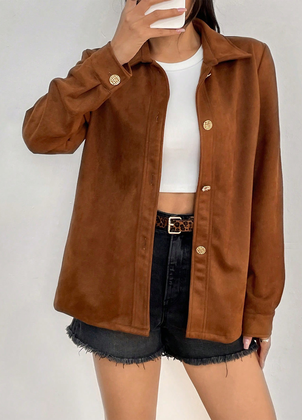 Куртка-рубашка SHEIN (342064124)