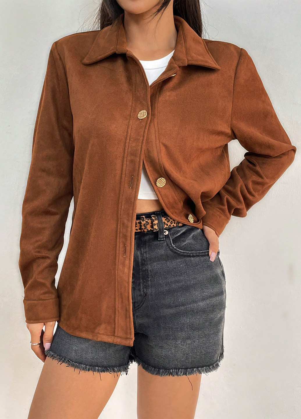 Куртка-рубашка SHEIN (342064124)