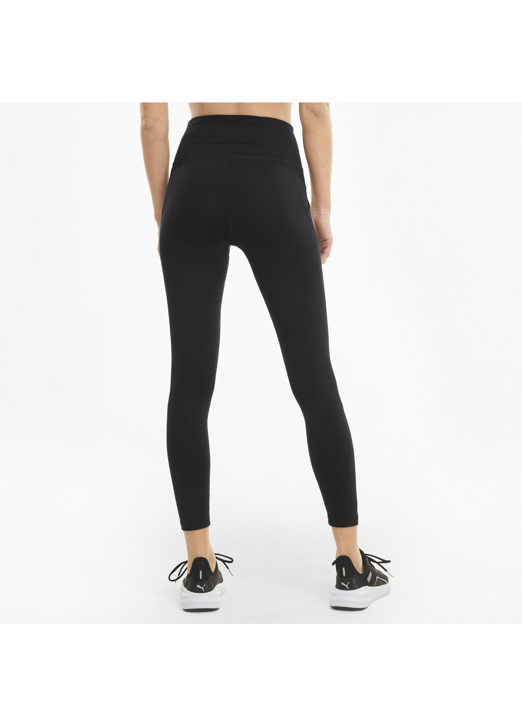 Черные летние леггинсы favourite forever high waist 7/8 women's training leggings Puma