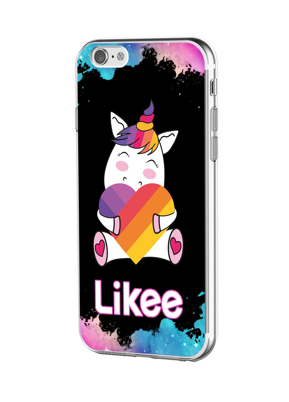 Чехол силиконовый Apple Iphone 6 Лайк Единорог (Likee Unicorn) (6937-1037) MobiPrint (219283756)