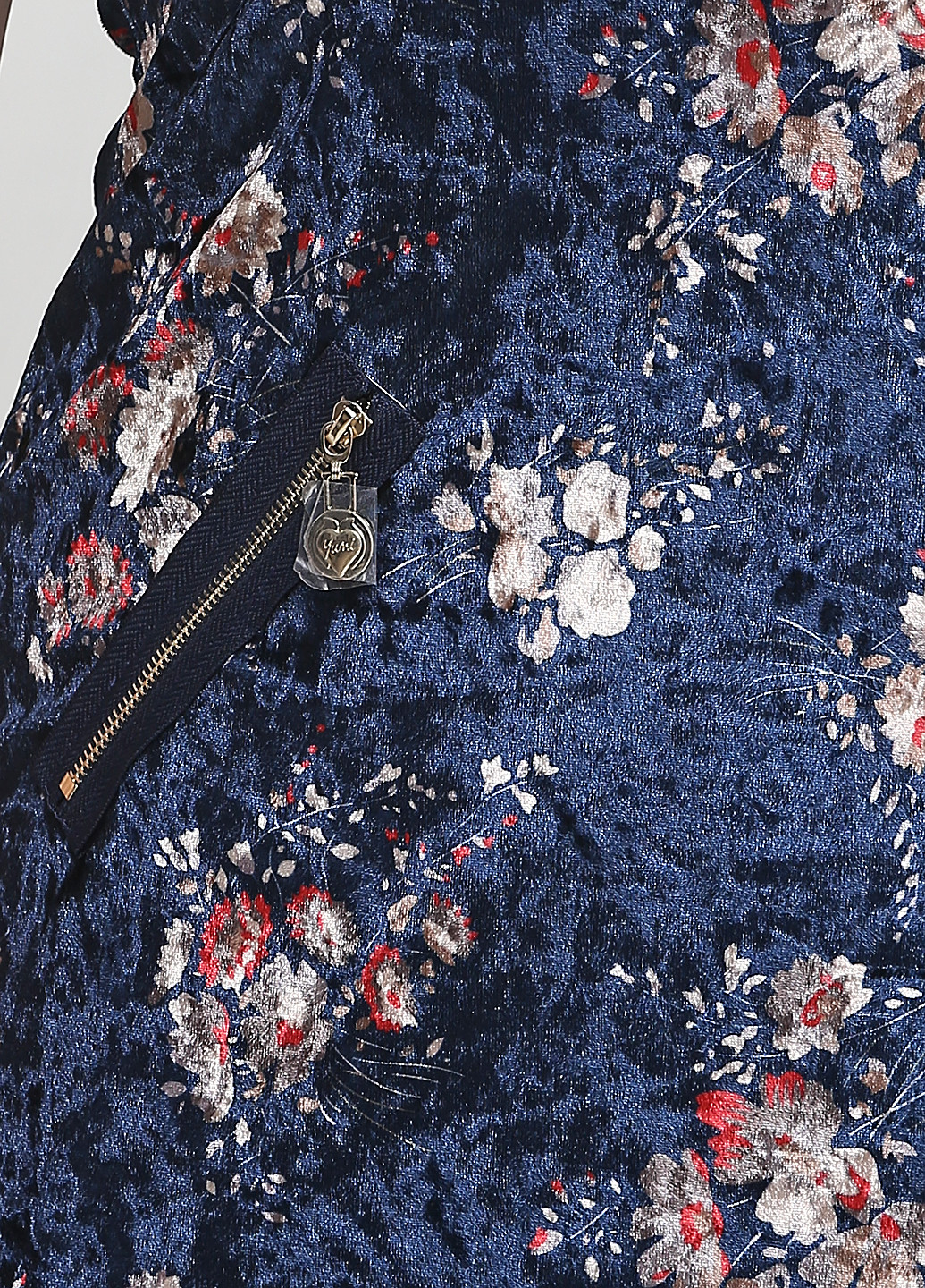 Темно-синее кэжуал платье футляр Yumi с цветочным принтом