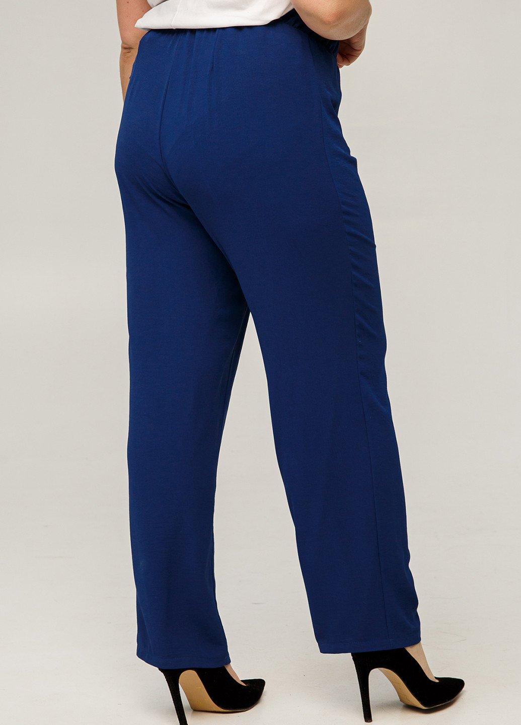 Темно-синие кэжуал летние прямые брюки A'll Posa