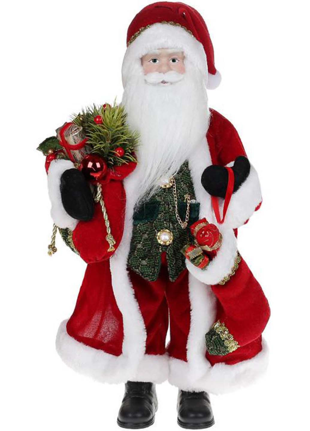 Новогодняя фигурка Санта с носком 46см Bona (255430133)